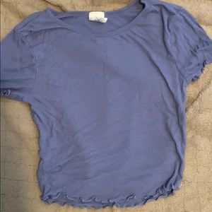 Ruffles purple crop top